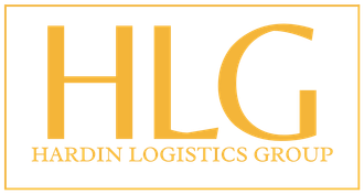 Logo for Hardin Logistics Group: gold