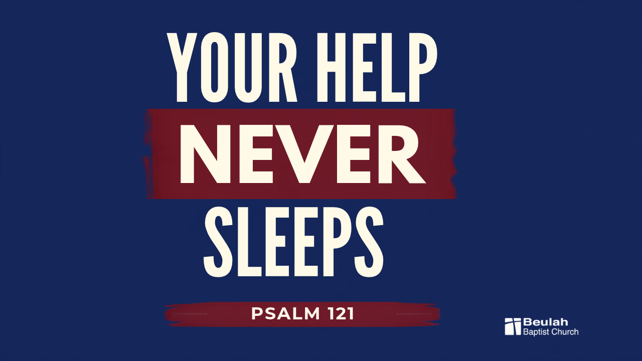 Beyond Sunday graphic asking, “Why Does the World Rebel Against God?” from Psalm 2 at Beulah Baptist Church.