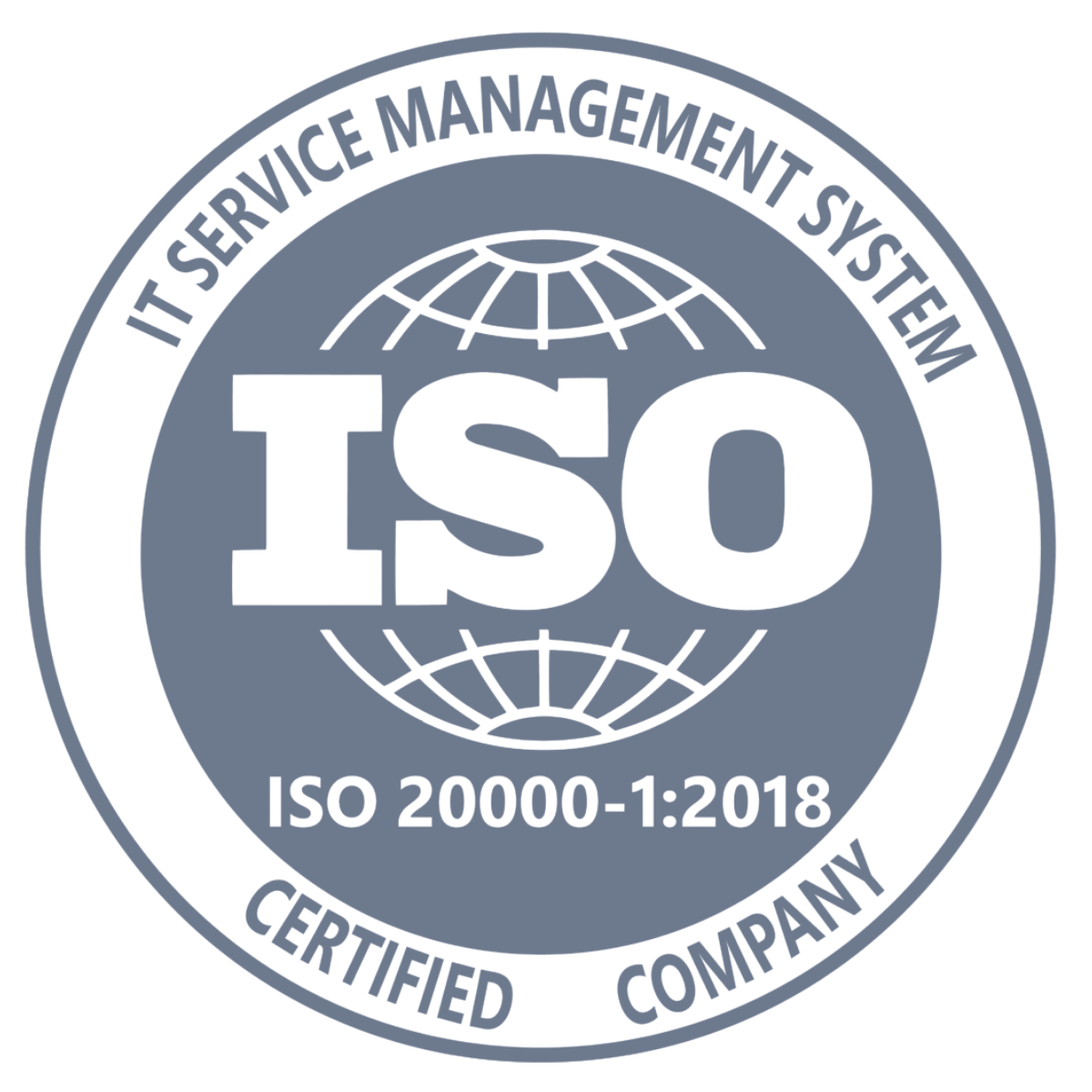 ISO 20000-1:2018 Certified