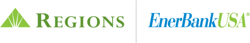 Logos for Regions and EnerBankUSA.