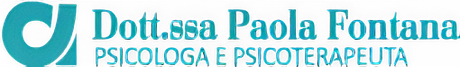 Logo turchese e bianco “Dott.ssa Paola Fontana, Psicologa e Psicoterapeuta”