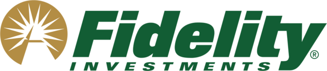 A green and gold logo for fidelity investments