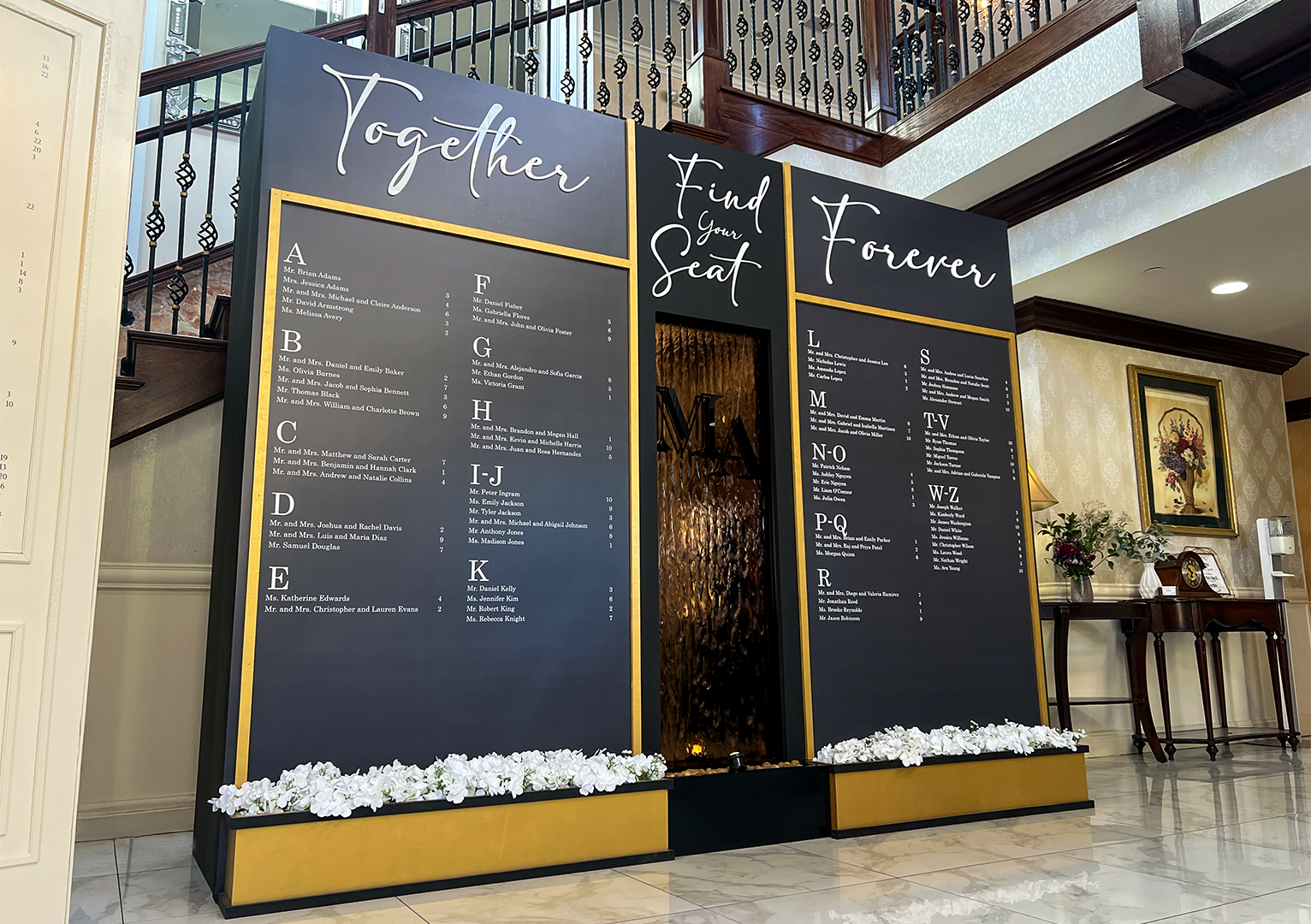 Custom Wedding Seating Chart