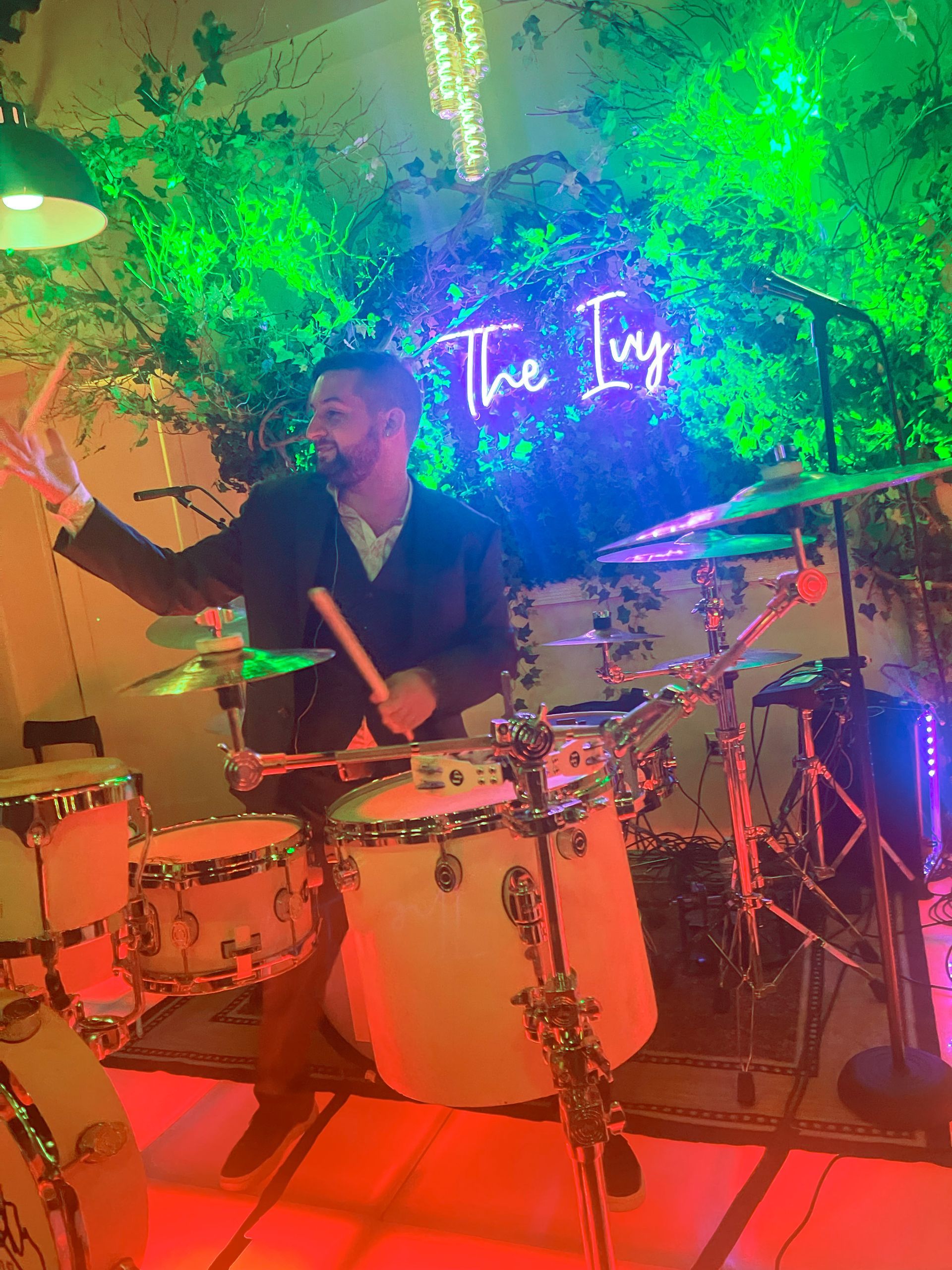 Event Percussionist performing at the Ivy
