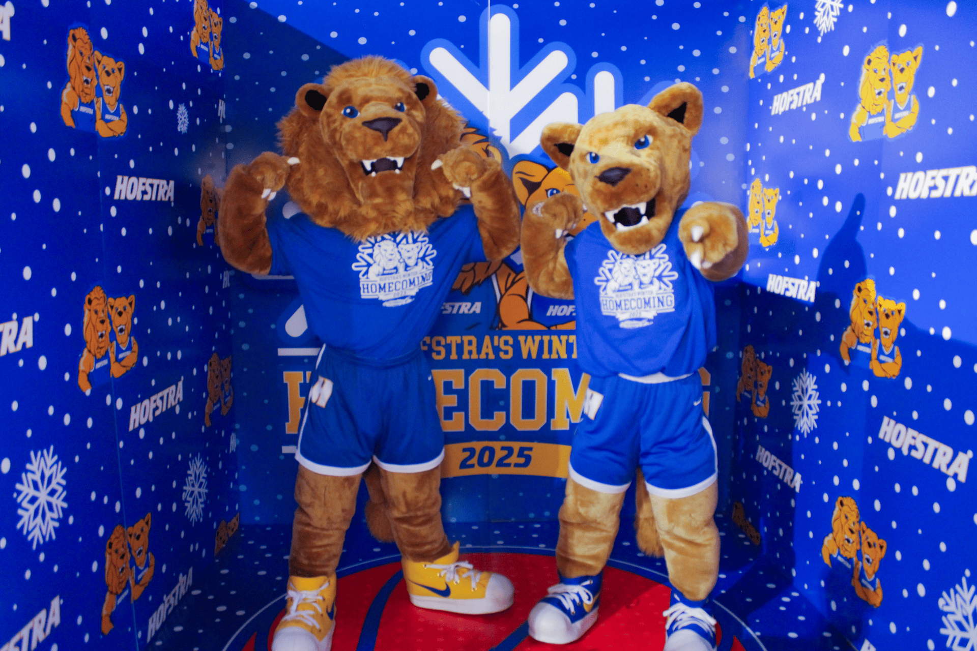 Hofstra University Mascots in Photo Booth