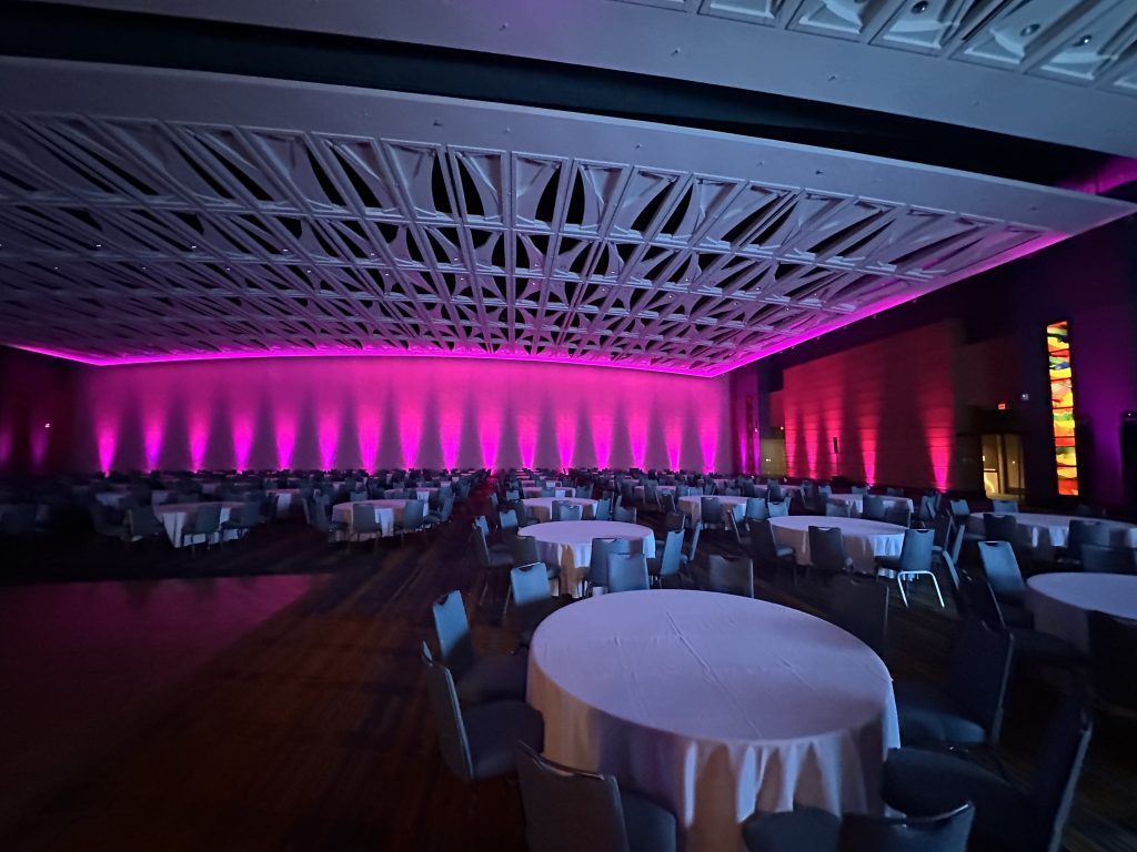 Corporate Conference Lighting and A/V services