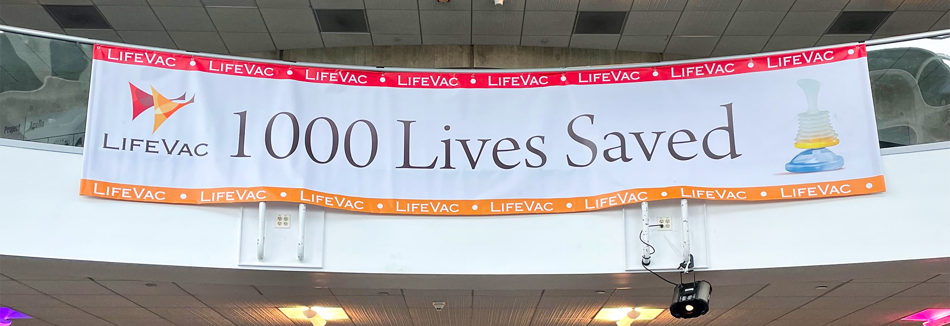 LifeVac 1,000 lives saved banner