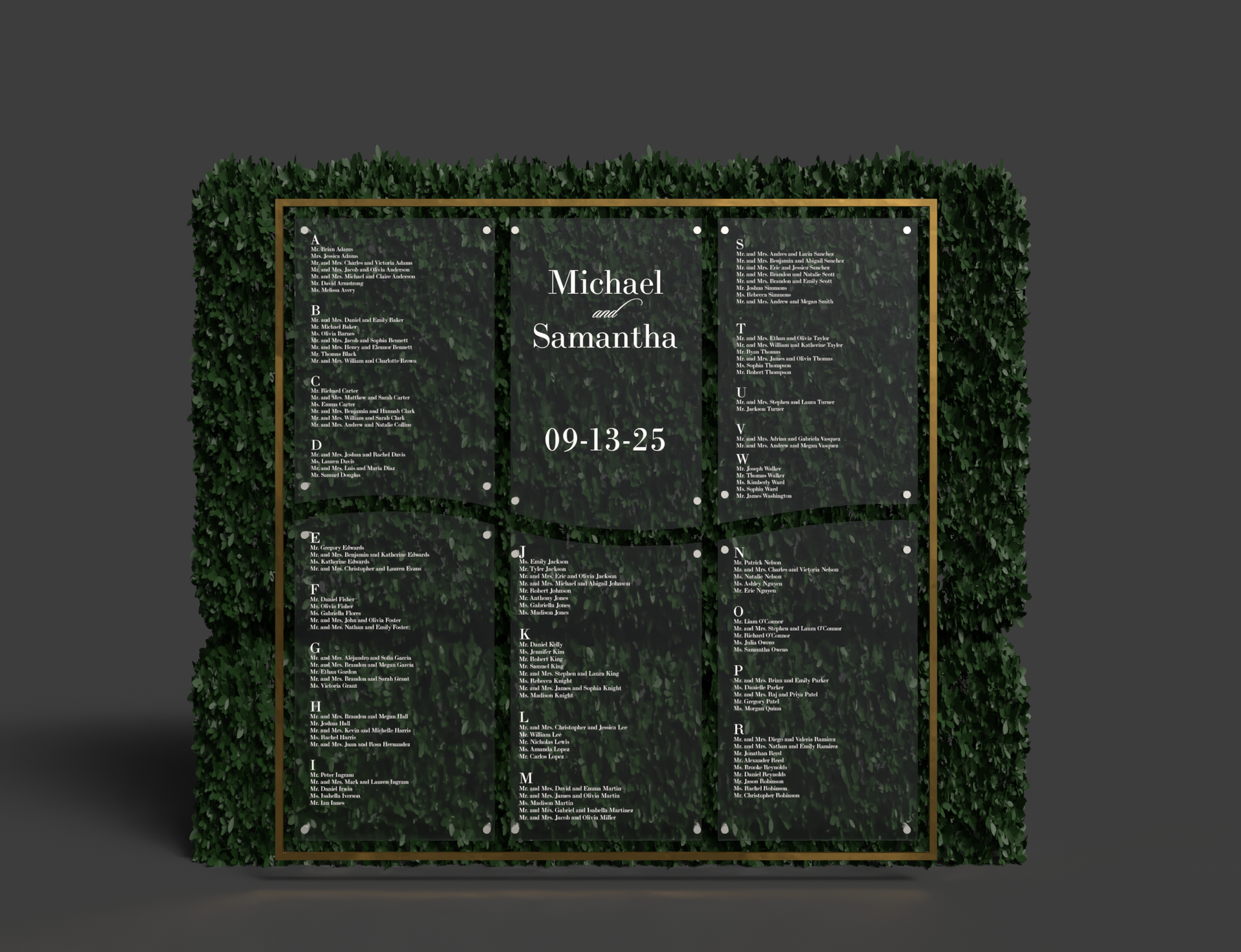 Wedding Seating Chart