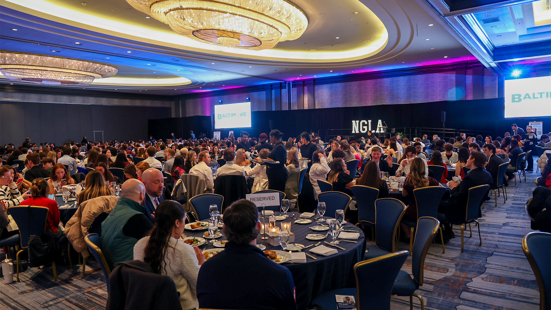 Conference audio/visual services for corporate conferences.