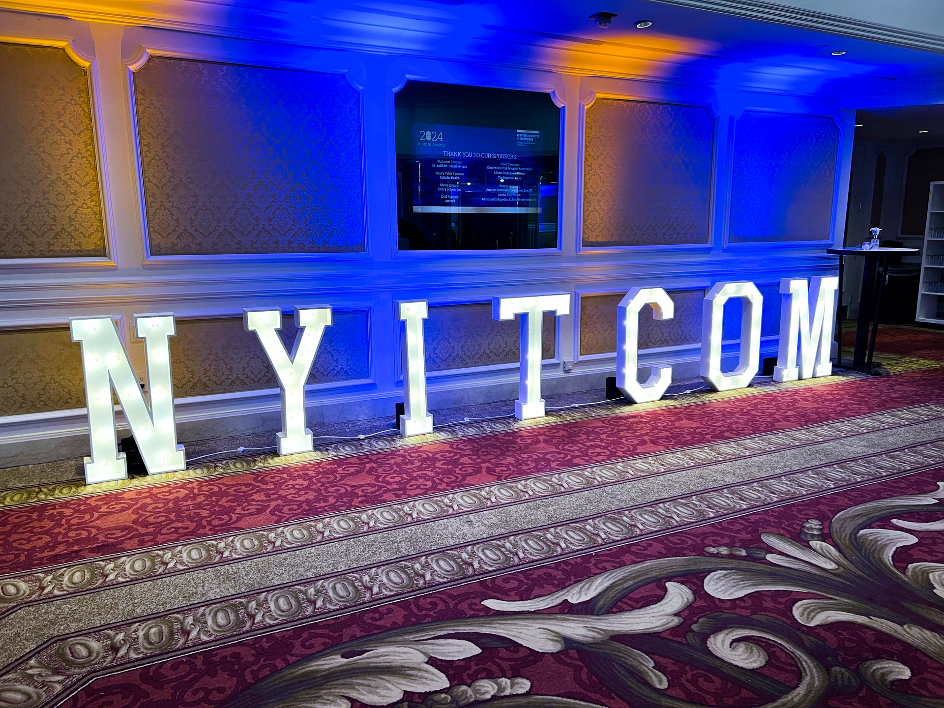 Custom NYITCOM Marquee Letters