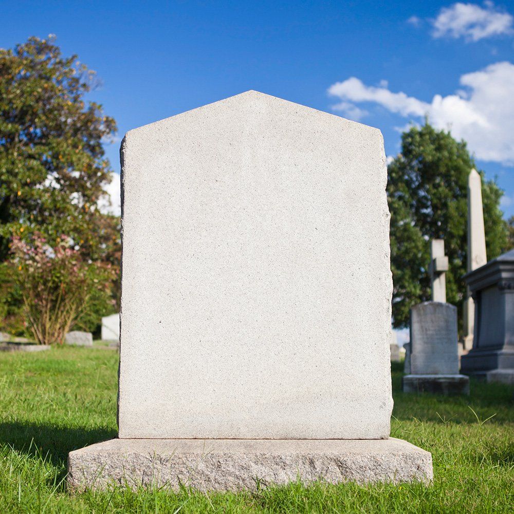 Blank Tombstone — Hazlehurst, GA — Silas Worth Monument Company Blank Tombstone — Hazlehurst, GA — Silas Worth Monument Company