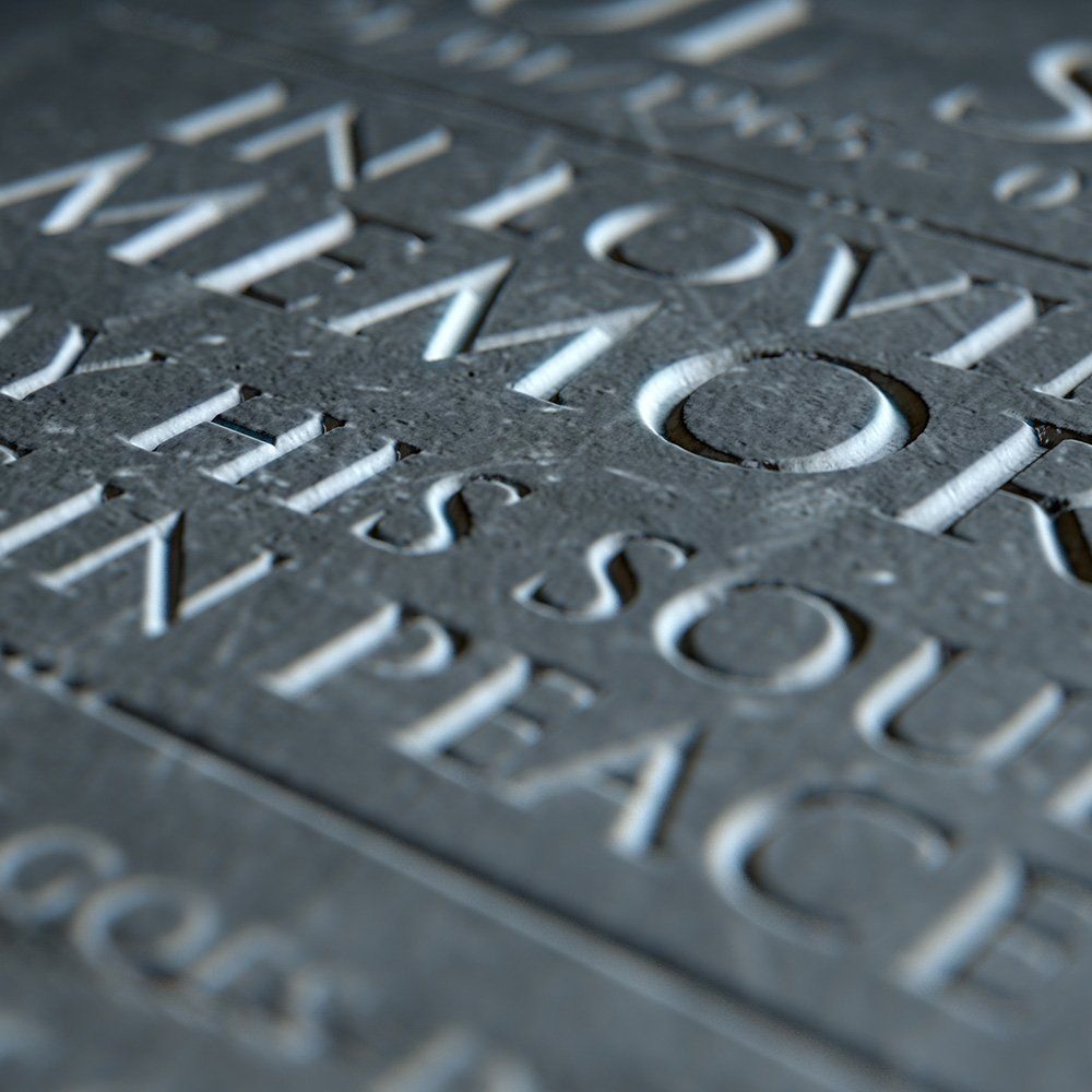 Letter Carving On Stone — Hazlehurst, GA — Silas Worth Monument Company Letter Carving On Stone — Hazlehurst, GA — Silas Worth Monument Company