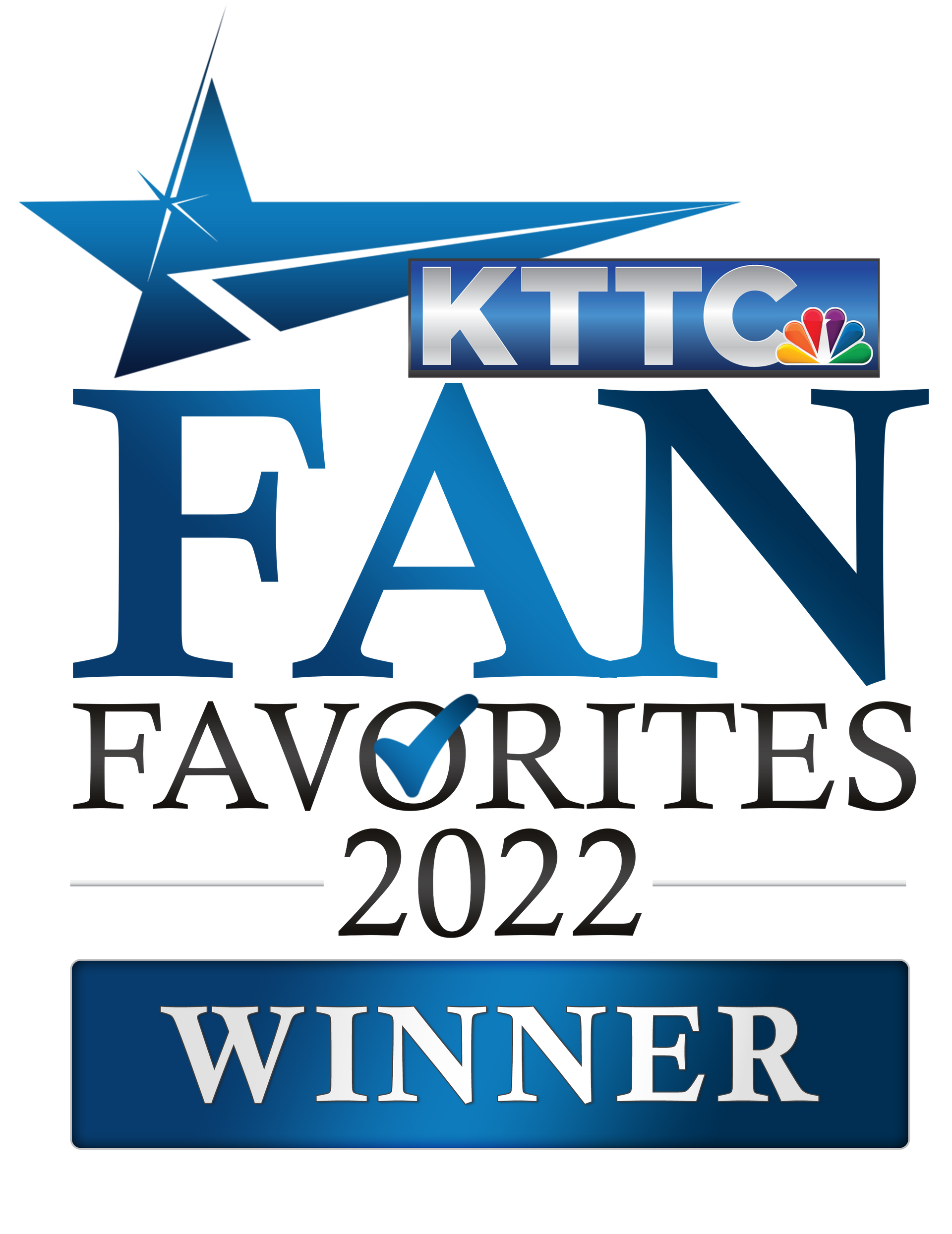 A logo for kttc fan favorites 2022 winner