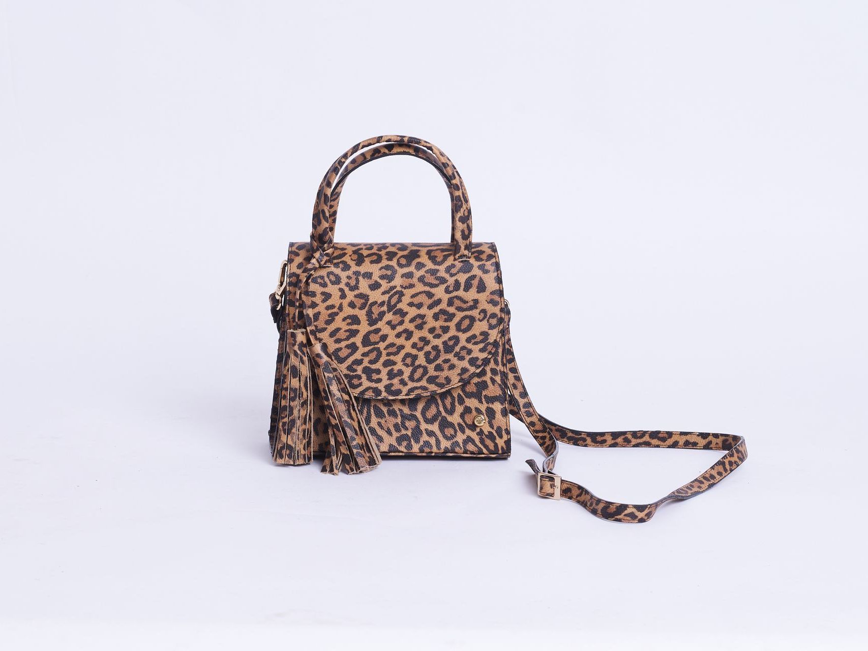 Leopard Print Kelly Handbag