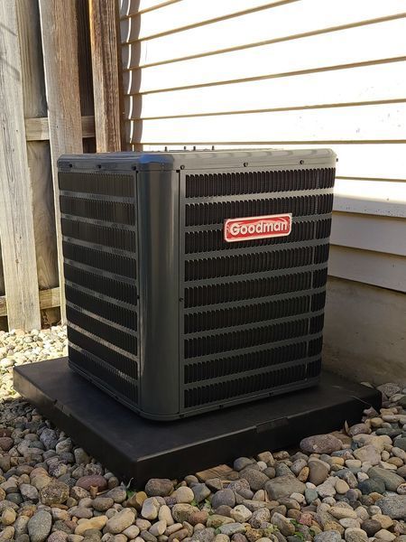 Goodman HVAC unit install by Lumberjack HVAC