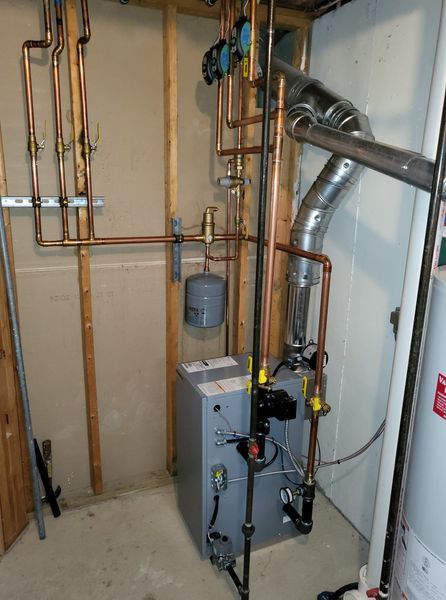 Furnace install by Lumberjack HVAC