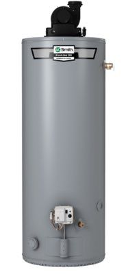 40-75 gallon basic gas-fired power-vented water heater installed by lumberjack HVAC