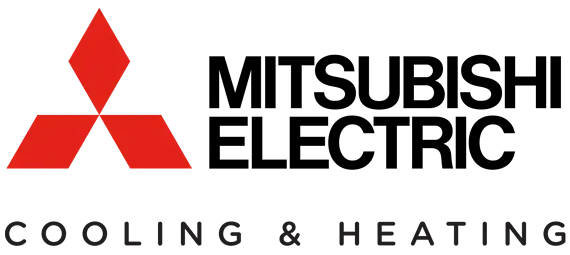 Mitsubishi Electric logo: Red diamond logo with 