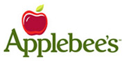 Applebee's restaurant logo featuring a red apple and green text.
