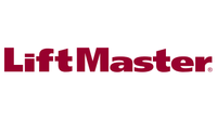 LiftMaster logo in red text on a white background