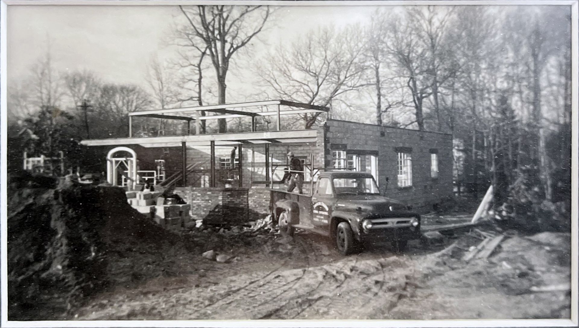 Whitting Funeral Home History. Whitting Funeral Home being built in the late 1950s in Glen Head, Long Island NY. Long Island Funeral Home.