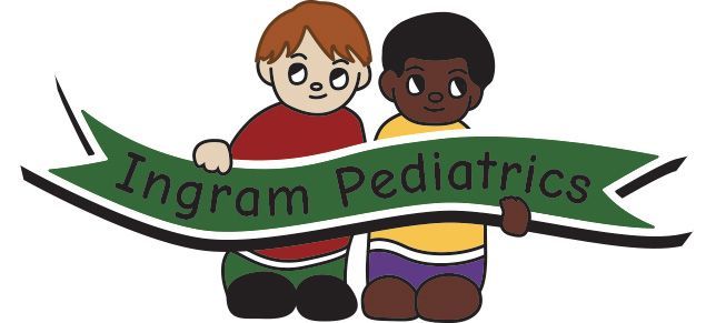 Ingram Pediatrics Two children are holding a banner that says ingram pediatrics