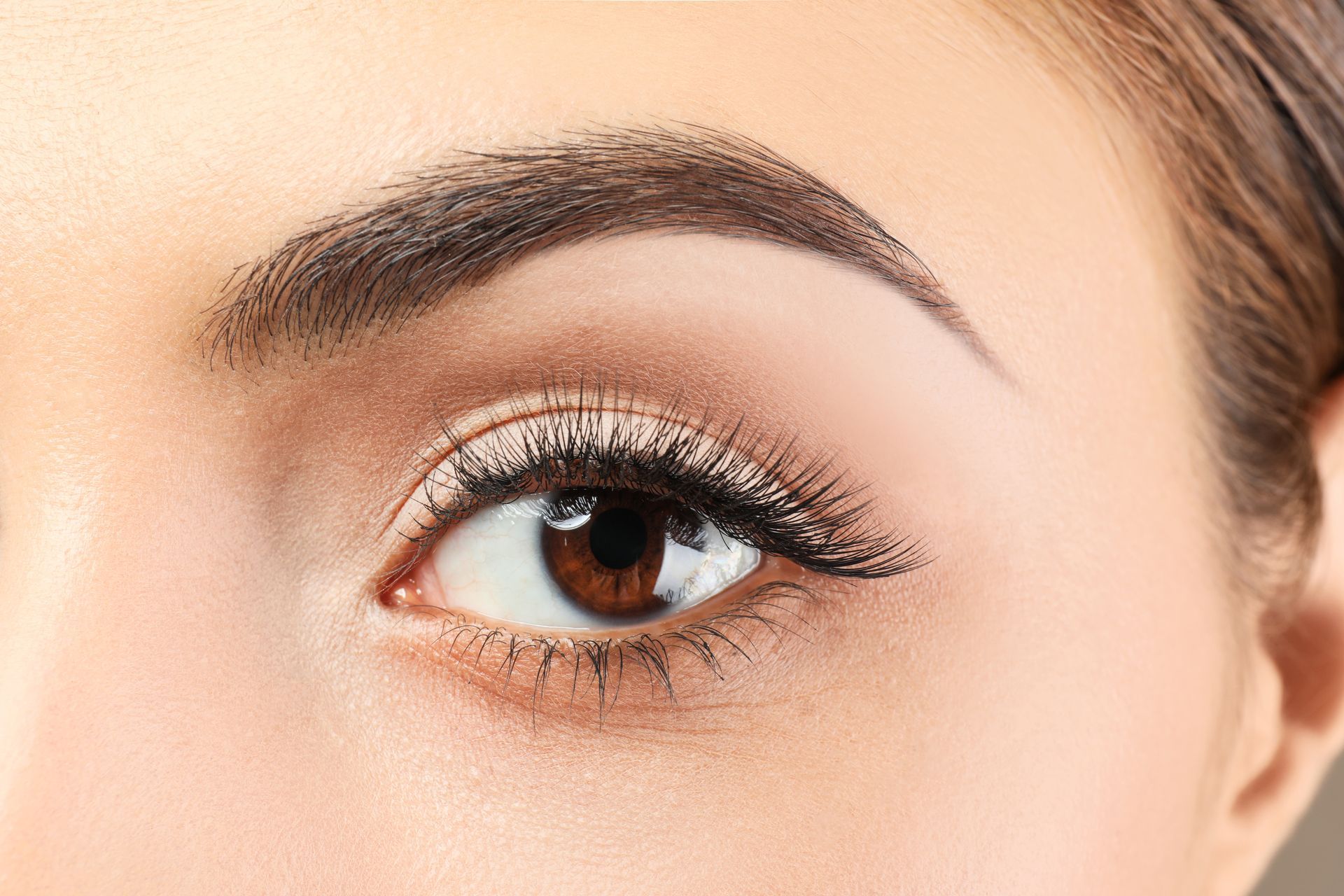 a woman with gorgeous lashes