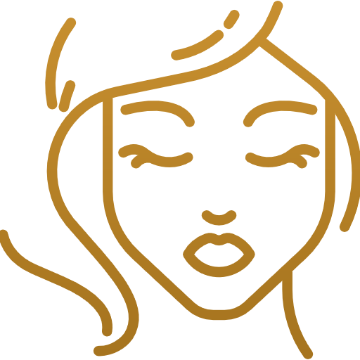 woman with her eyes closed