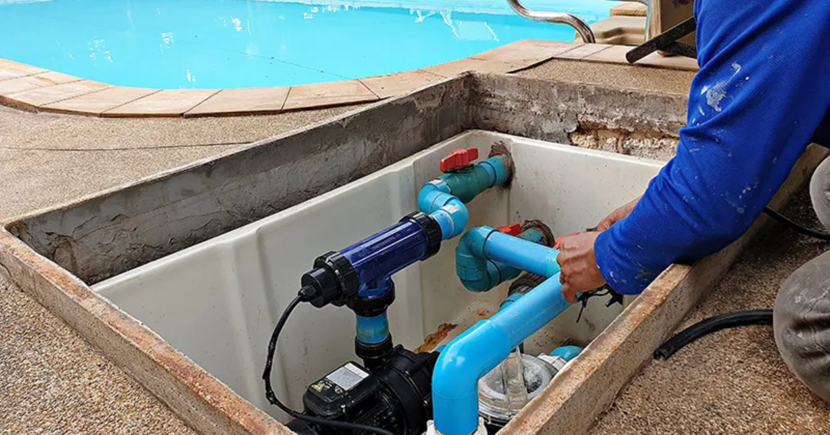 Swimming pool plumbing