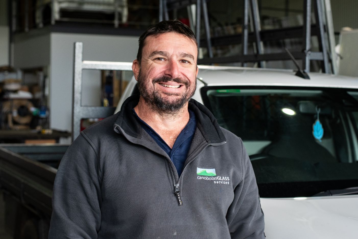 Man Employee Of Canobolas Glass Service — Canobolas Glass Service In Orange, NSW