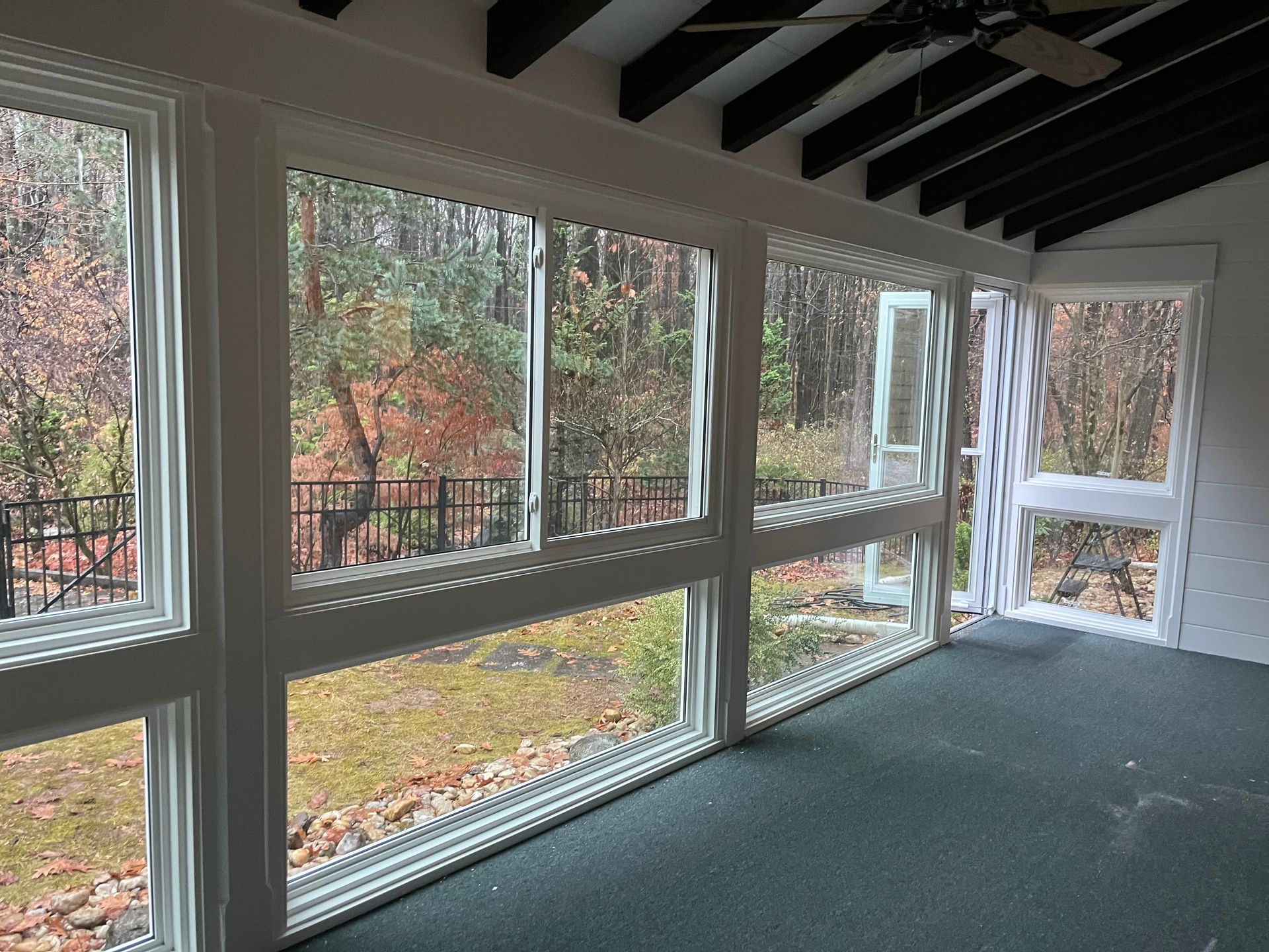 windows installed on porch