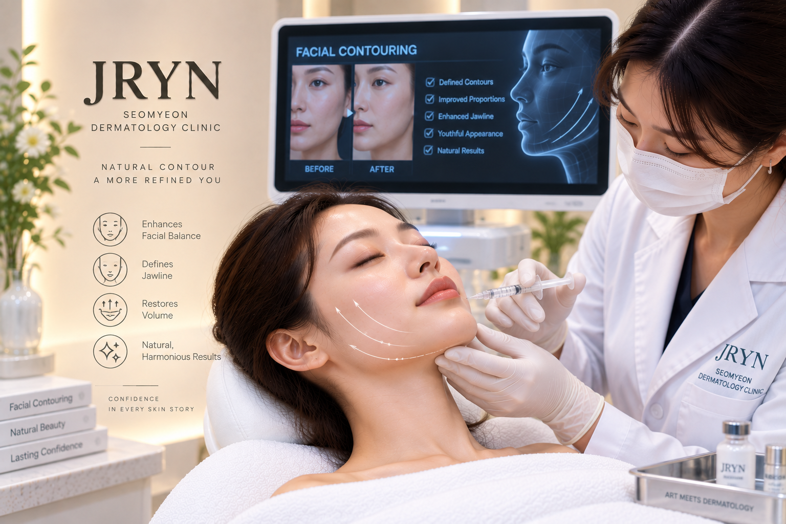 Facial contouring treatment in Seomyeon Busan