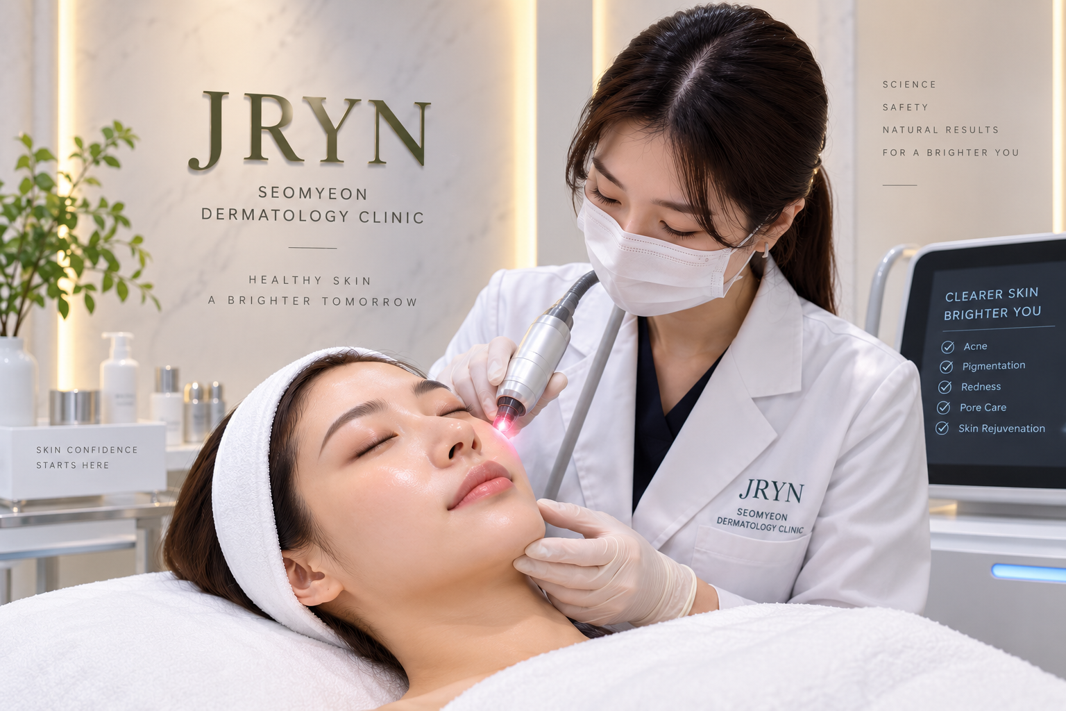 Laser and skin treatments at JRYN Seomyeon Dermatology Clinic