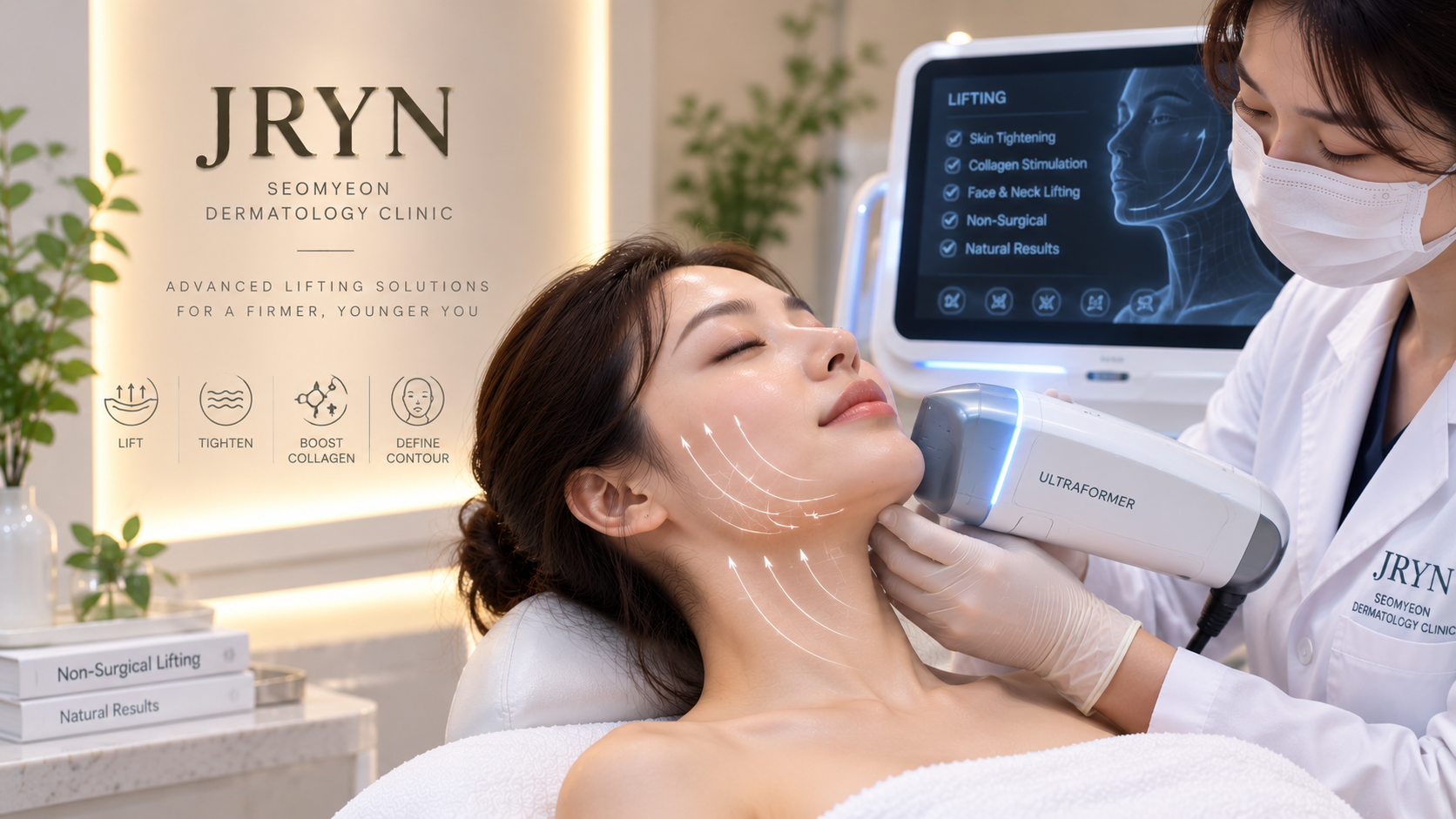 Advanced lifting device treatments at JRYN Seomyeon Dermatology Clinic