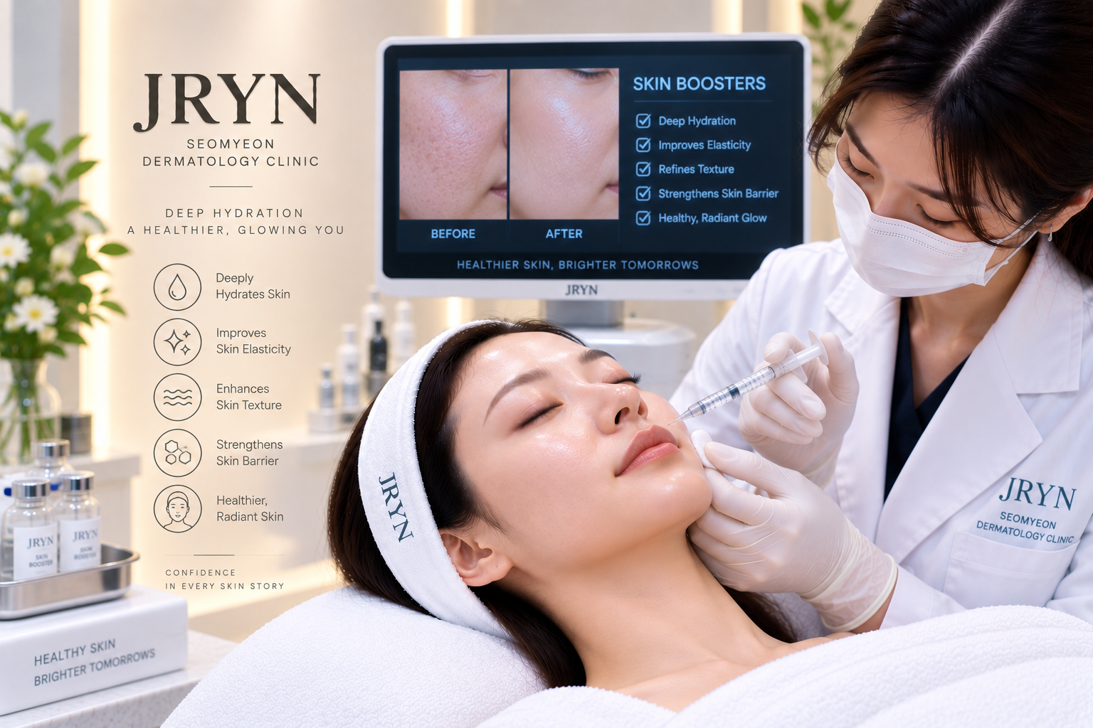 Skin Booster Injections treatment in Seomyeon Busan at JRYN Seomyeon Dermatology Clinic