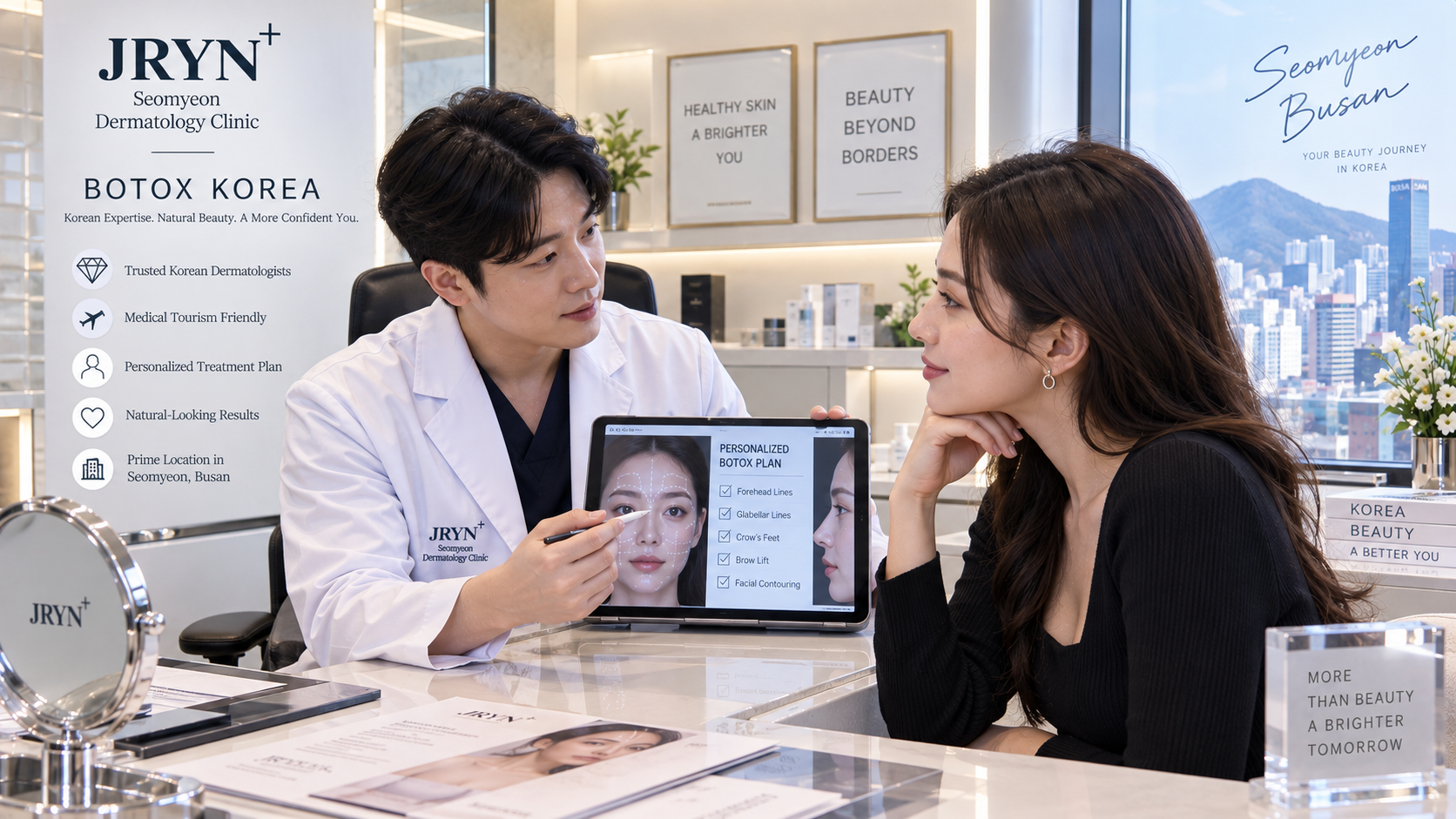 Botox treatment in Korea at JRYN Seomyeon Dermatology Clinic
