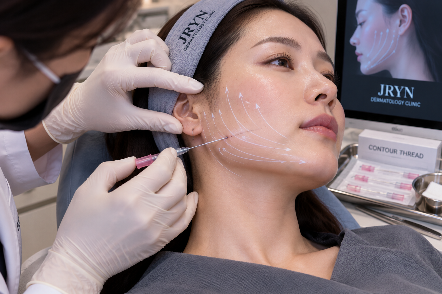 Contour thread lift treatment in Seomyeon Busan