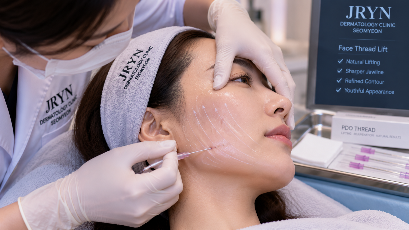Face thread lift treatment in Seomyeon Busan