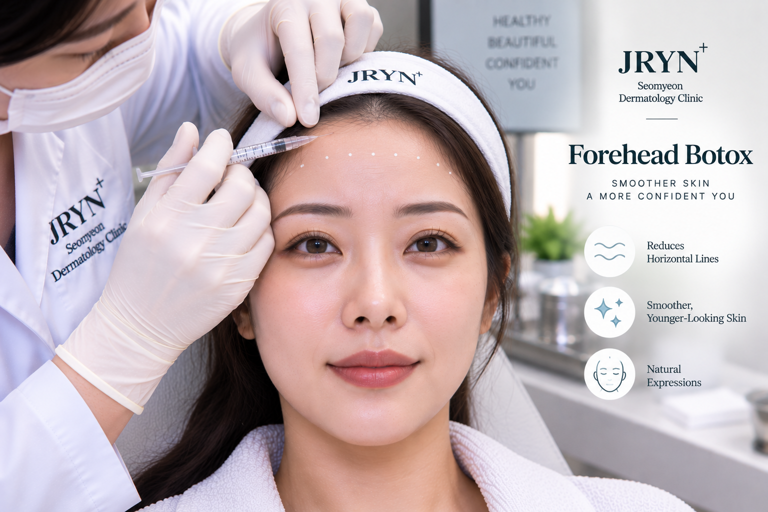 Forehead Botox treatment in Seomyeon, Busan