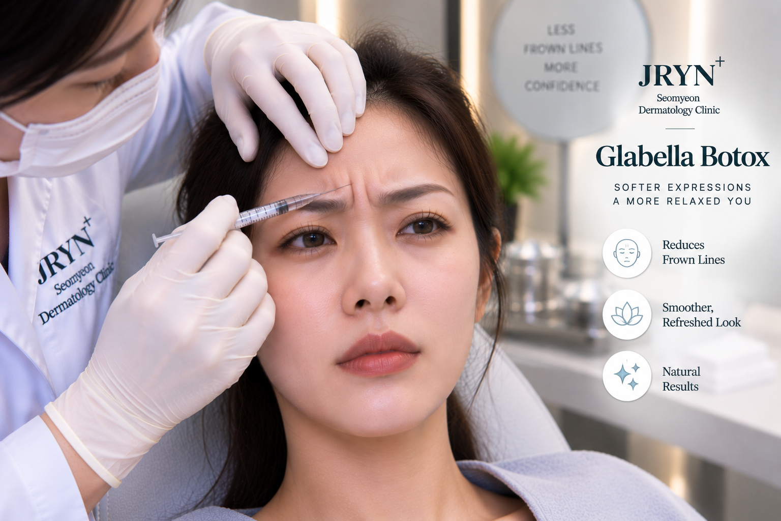 Glabella Botox treatment in Seomyeon, Busan