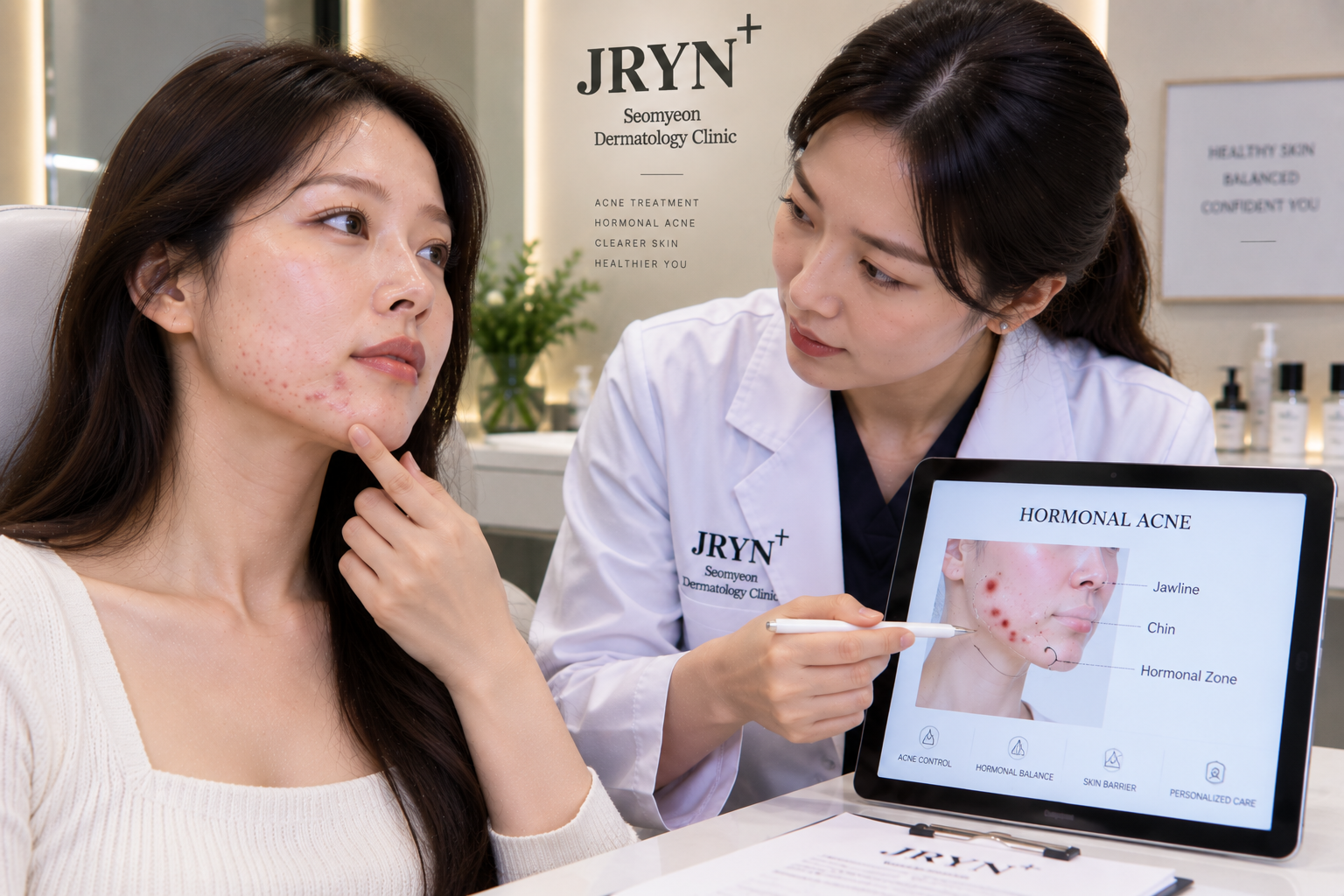 Hormonal acne treatment in Seomyeon, Busan