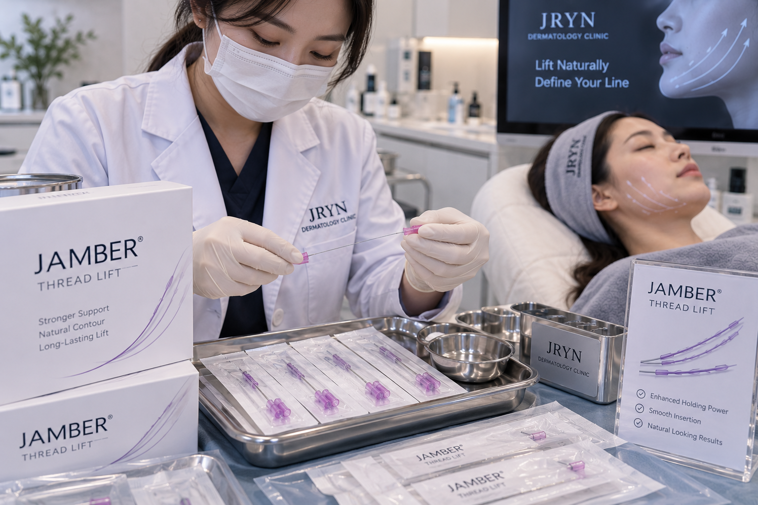 Jamber thread lift treatment in Seomyeon Busan