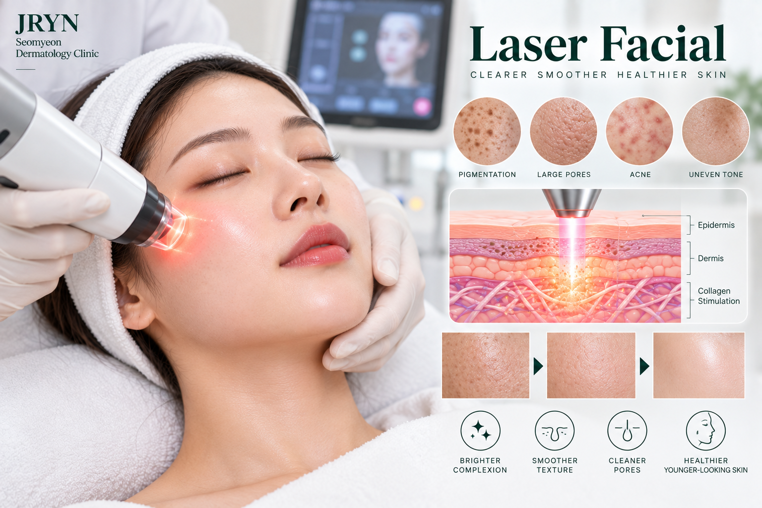 Laser facial treatment in Seomyeon Busan