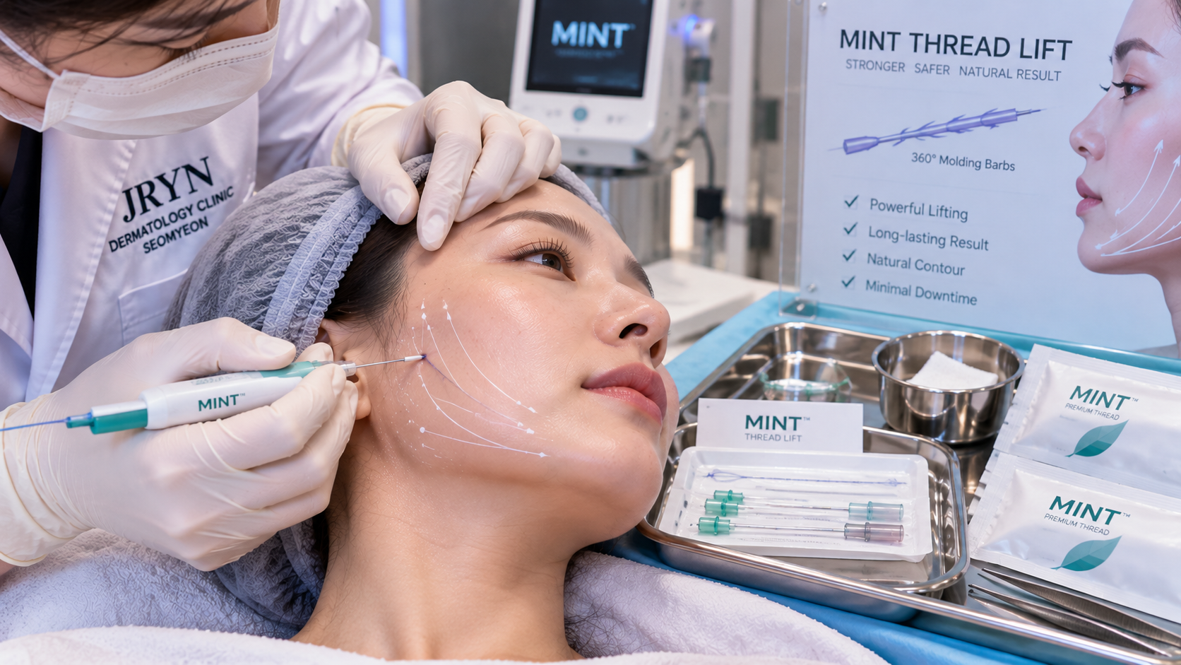 Mint thread lift treatment in Seomyeon Busan