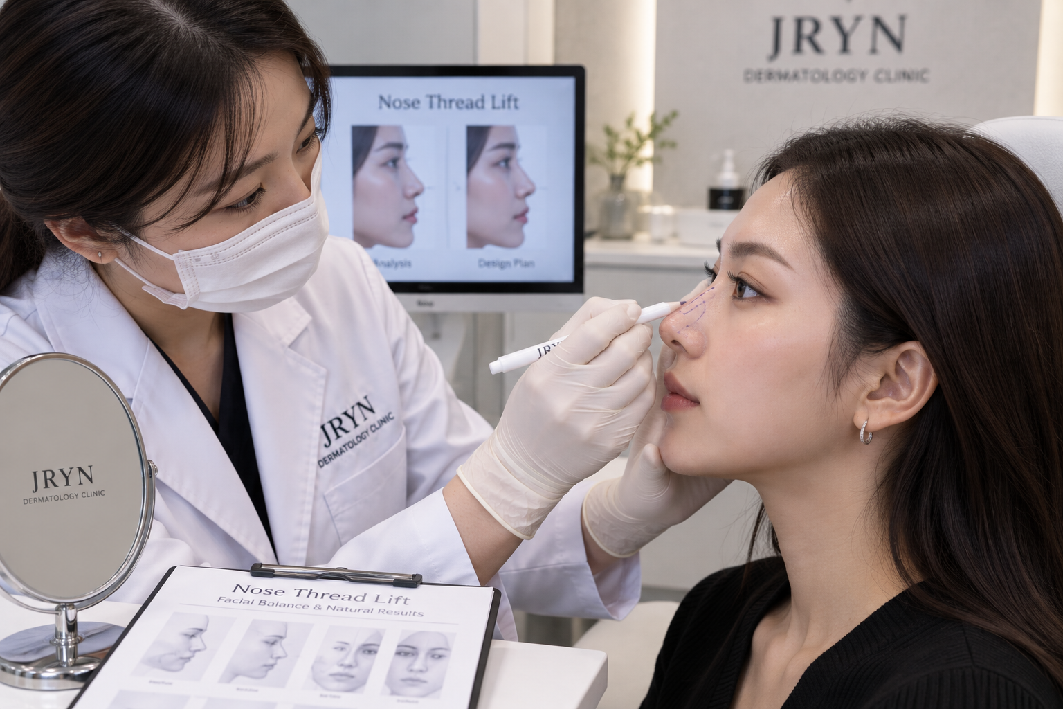 Nose thread lift treatment in Seomyeon Busan