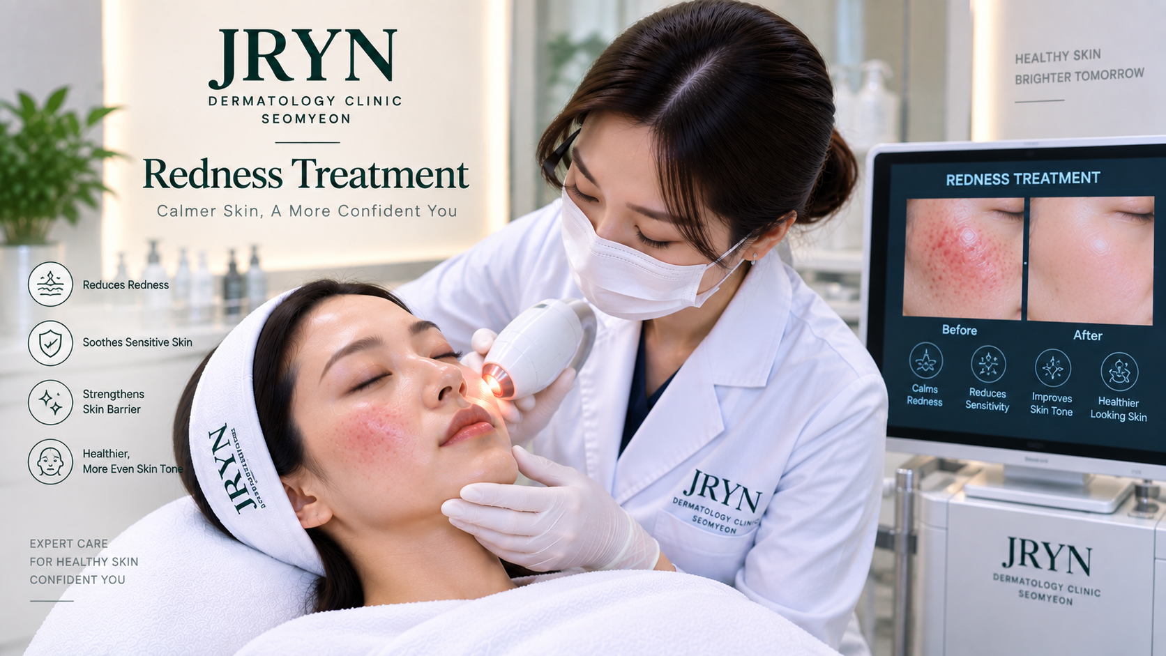 Redness treatment in Seomyeon Busan at JRYN Seomyeon Dermatology Clinic