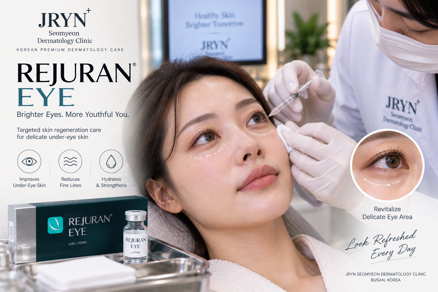 Rejuran Eye under-eye treatment in Seomyeon Busan at JRYN Seomyeon Dermatology Clinic