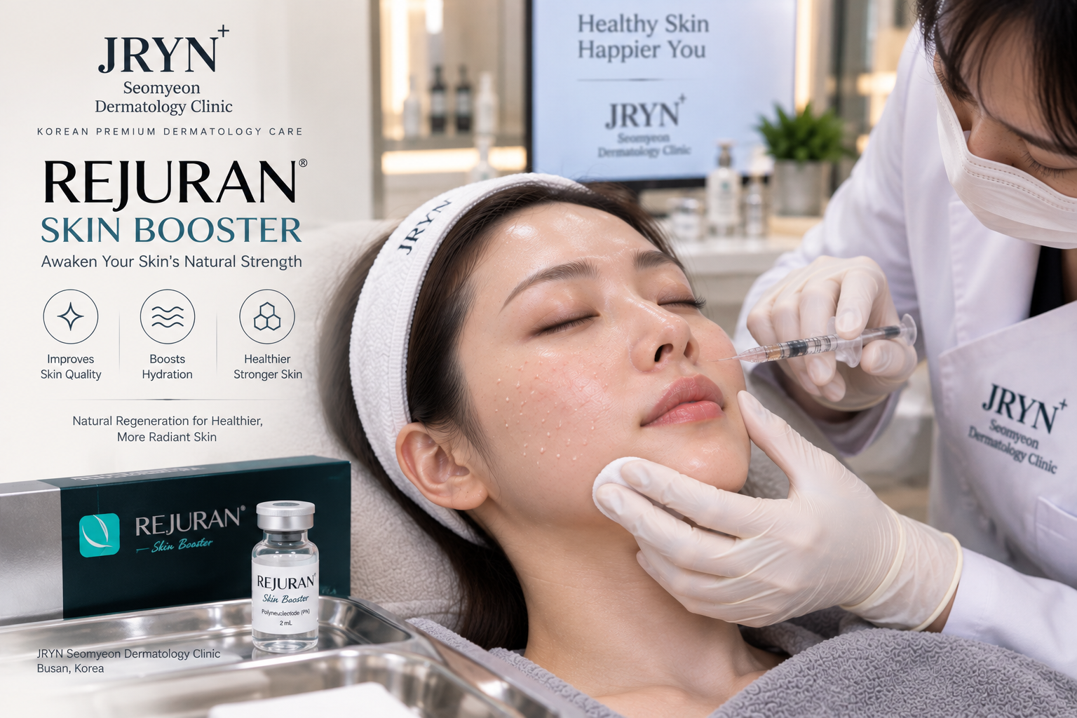 Rejuran Skin Booster treatment in Seomyeon Busan at JRYN Seomyeon Dermatology Clinic