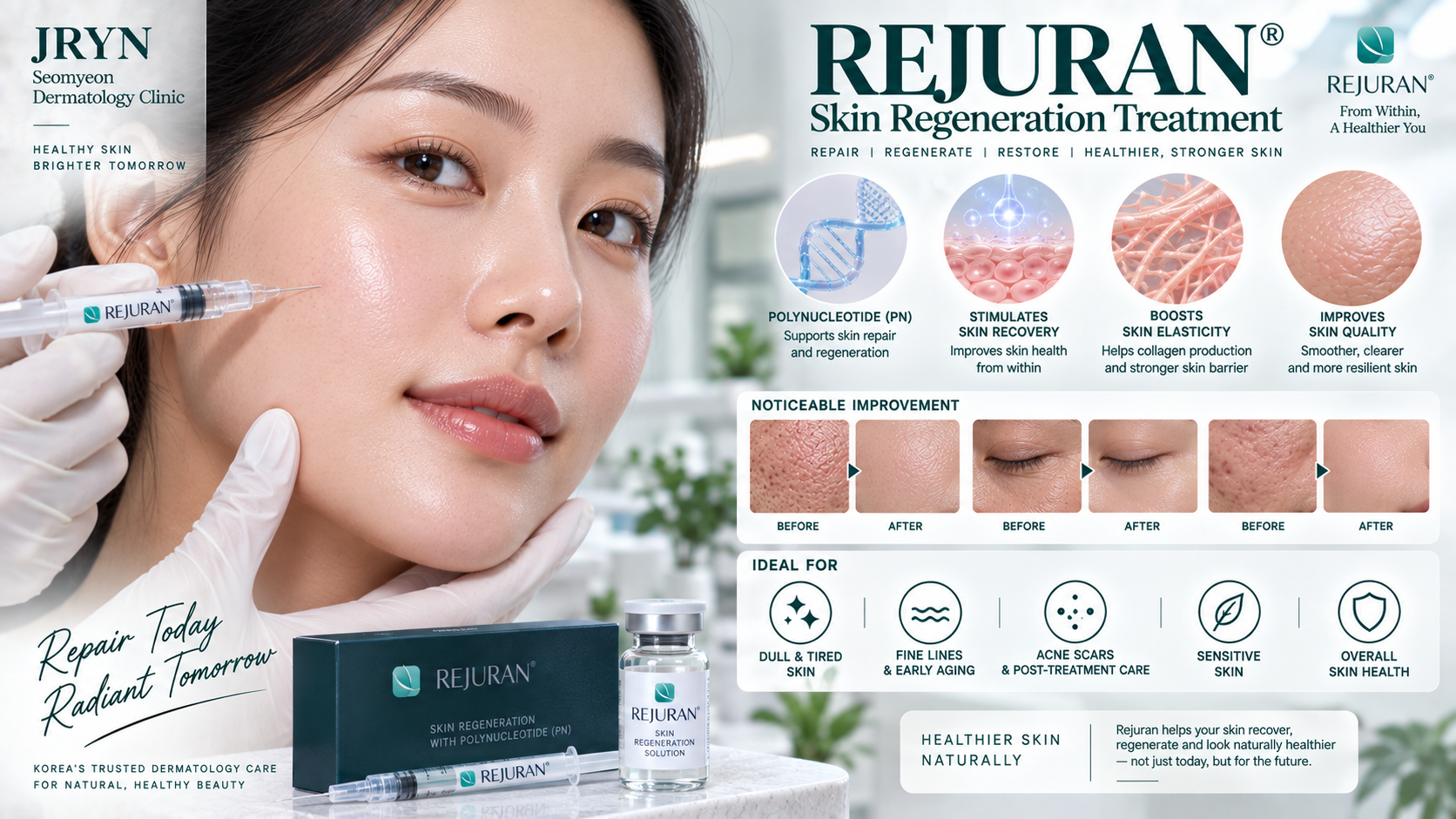 Rejuran polynucleotide skin regeneration treatment in Seomyeon, Busan
