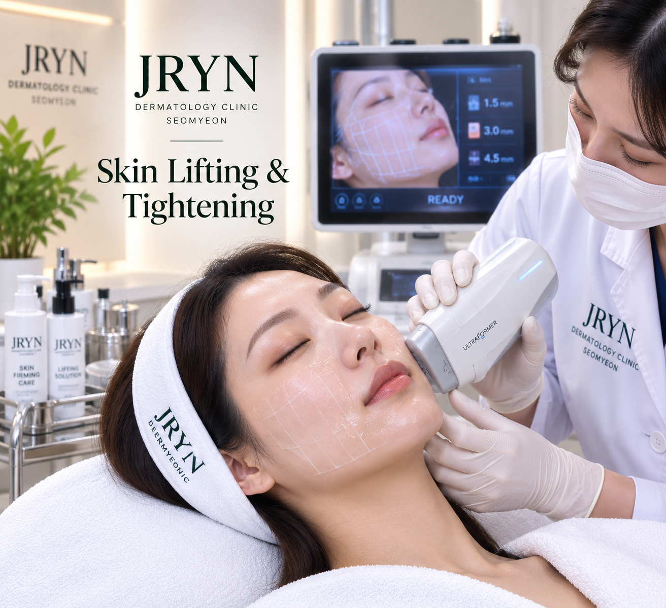 Skin lifting and tightening at JRYN Seomyeon Dermatology Clinic